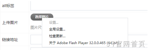 启用flash插件上传