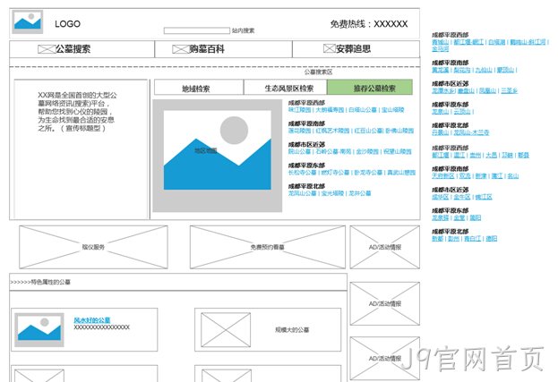 网站原型图